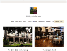 Tablet Screenshot of civicclubofharrisburg.com